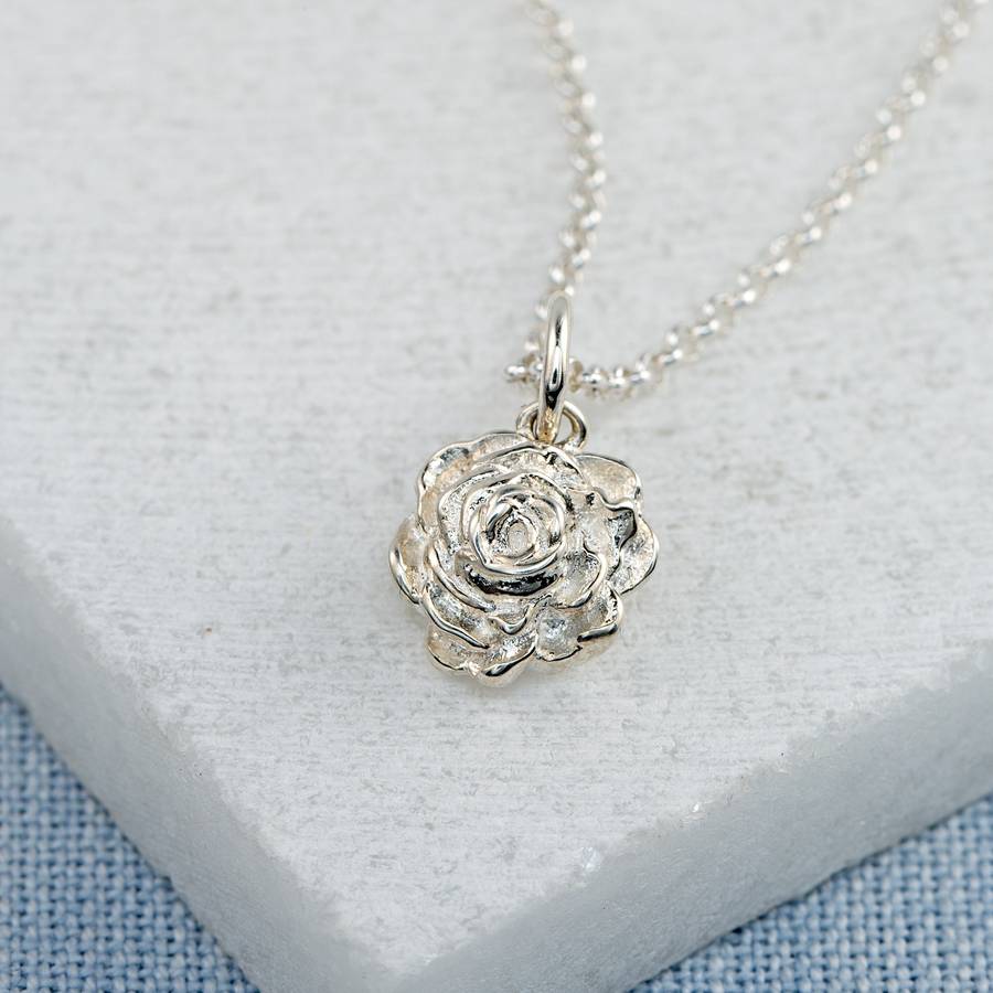 sterling silver rose jewellery set by lily charmed