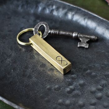 Bronze Bar Keyring For 19th Anniversary, 6 of 10