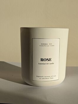 Rose Geranium Essential Oil Candle, 5 of 5