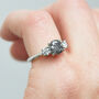 Platinum Round Brilliant Cut Diamond Solitaire Engagement Ring, thumbnail 1 of 3