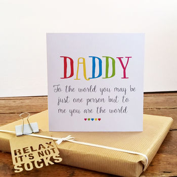 You're The World To Me Dad Card, 3 of 3