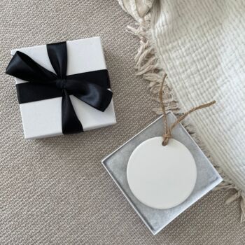 Our New Home Personalised Ceramic Bauble Ornament, 2 of 2