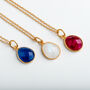 Gold Plated Gemstone Necklace, thumbnail 1 of 10
