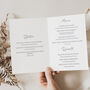 Wedding Table Menu Pack Blue, Red And White Florals, thumbnail 2 of 3