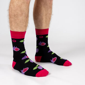 Bamboo Socks | Grape Socks | Fig Socks | Fruit Socks | Food Socks, 5 of 5