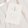 Minimal Eucalyptus Wedding Invitations, thumbnail 1 of 4