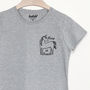 Keep It Real Unicorn Embroidered Women's Slogan T Shirt, thumbnail 4 of 5