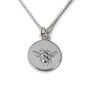 21st Birthday Bee Necklace In Sterling Silver, thumbnail 2 of 3