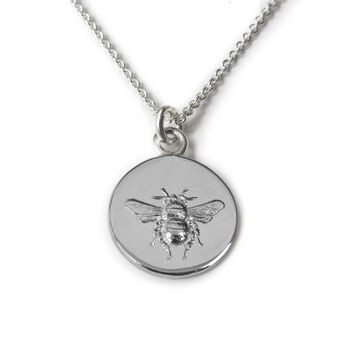 21st Birthday Bee Necklace In Sterling Silver, 2 of 3