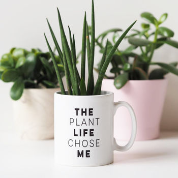 The Plant Life Chose Me Plant Lovers Mug Gift, 2 of 5