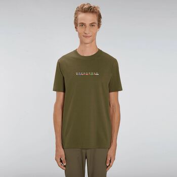 Custom Trip 100% Organic Cotton Men's T Shirt, 10 of 12