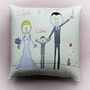 Personalised Embroidered Wedding Gift Cushion, thumbnail 8 of 12