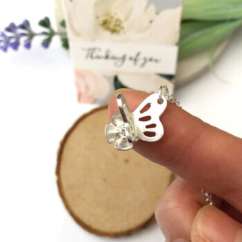 Fluttering Butterfly Necklace, 3 of 11