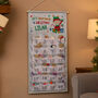 Personalised Elf Christmas Hanging Advent Calendar, thumbnail 4 of 6
