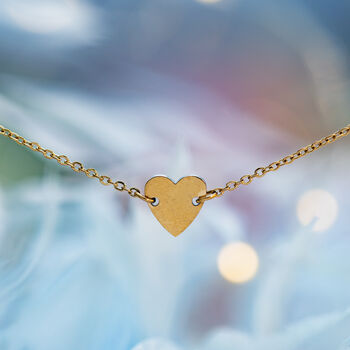 Worry Angel Tarnish Resistant Gold Heart Bracelet, 2 of 6