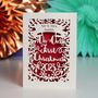 Personalised 'Our First Christmas' Papercut Card, thumbnail 8 of 12
