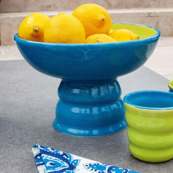 Colourblock Pedestal Bowl, 2 of 8