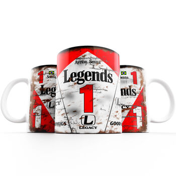 Ayrton Senna Mp4 Classic Formula Racing One Car Coffee Mug, 4 of 4