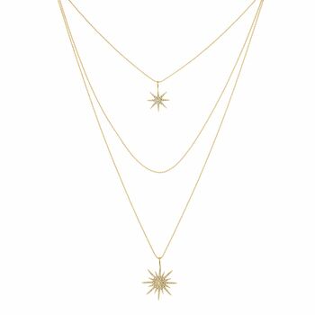 Maxi Supernova Pendant, Gold, 3 of 10