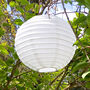 White Party Paper Lanterns: Pack Of Three, thumbnail 2 of 2