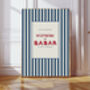 Babar The Elephant Book Cover Nursery Art Print, thumbnail 1 of 3