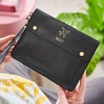 Plane Family Leather Travel Wallet, 2 of 5