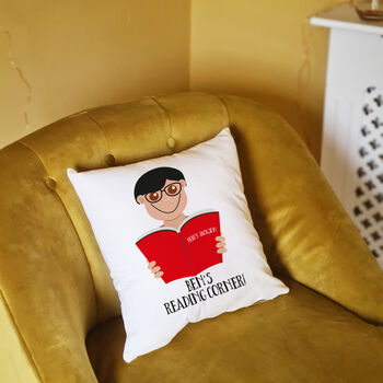 Personalised Boy's Reading Cushion Gift, 2 of 7