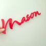 Personalised Red Acrylic Wall Name, thumbnail 1 of 7