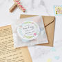 Personalised Floral 'Save The Date' Confetti Envelopes, thumbnail 2 of 3