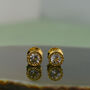 Topaz November Birthstone Gold Plated Silver Ear Jackets, thumbnail 7 of 8