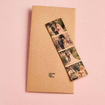 Personalised Photo Strip Leather Bookmark, 3 of 4