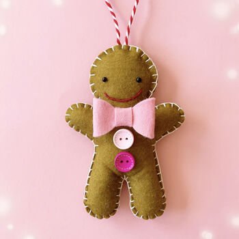 Personalised Gingerbread Man Decoration, 7 of 11
