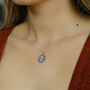 Sterling Silver Cross Coin Necklace, thumbnail 2 of 4