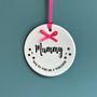Mothers Day Luxury Card And Ceramic Hanging Decoration, thumbnail 3 of 4