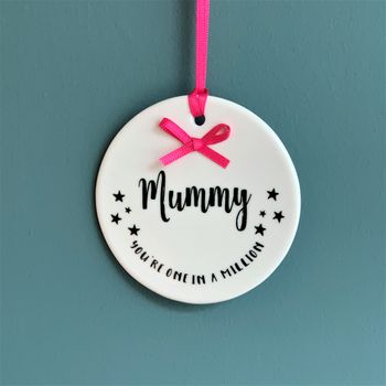 Mothers Day Luxury Card And Ceramic Hanging Decoration, 3 of 4