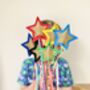 Gold Star Rainbow Ribbon Gift Wand, thumbnail 1 of 11