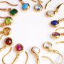 Birthstone Hook Earrings In 18ct Gold Vermeil Plated, thumbnail 5 of 8