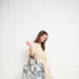 Serendipity Cotton Quilted Tote Bag Black/White Crane, thumbnail 1 of 5