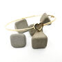 9ct Yellow Gold Heart Hinged Bangle, thumbnail 1 of 9