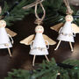 White And Gold Christmas Tree Angel Decoration, thumbnail 4 of 5
