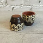 Stoneware Egg Cups Set In Brown Colour, thumbnail 5 of 5
