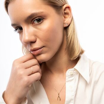 9ct Solid Gold Marquise Stud Earrings, 6 of 7