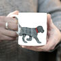Black Labradoodle / Black Labrador Mug, thumbnail 2 of 8