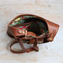 Leather Crossbody Shoulder Bag, Distressed Brown, thumbnail 4 of 5
