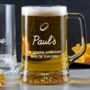 Personalised Engraved Beer Tankard Sports Gift For Men Dad, thumbnail 1 of 7