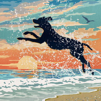 Limited Edition Seaside Pointer Or Viszla Gift Print, 7 of 10