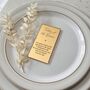 Father Of The Groom Gold Silver Wedding Place Setting, thumbnail 1 of 3