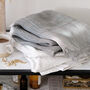 Light Grey 100% Linen Summer Pashmina Scarf, thumbnail 2 of 2