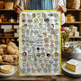 Cheeses Of The World Tea Towel, thumbnail 1 of 9