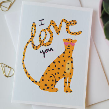 Leopard Love Valentine's Day Card, 5 of 6